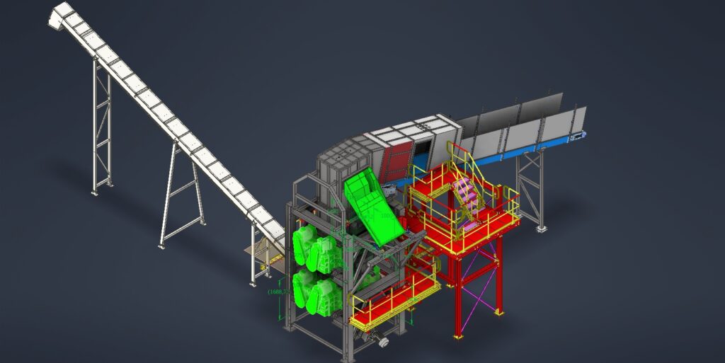 shreddertoren compleet 3